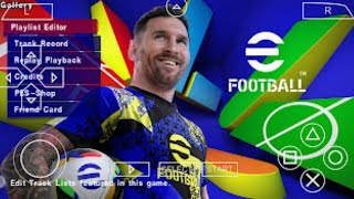 Télécharger eFootball PES 2025 PPSSPP Caméra ps5 Nouvelle mise à jour transferts et kits [upl. by Ainnek316]