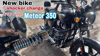 Brand new Meteor 350 suspension upgrade  shocker upgrade  adorable travelers [upl. by Alika]