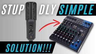 HOW TO CONNECT USB MIC TO A SOUND MIXER  SIMPLEST WAY [upl. by Curzon]