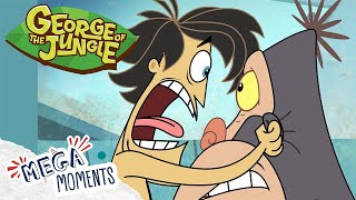 Ape Goes Bananas 😱 🍌 George of the Jungle  1 Hour Compilation  Mega Moments [upl. by Fabozzi]