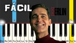 BERLÍN  FELICITÀ  Felicidad Berlín  TUTORIAL DE PIANO FÁCIL [upl. by Leanatan312]