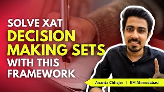 XAT Decision Making Preparation  Use this framework to solve any XAT DM Set [upl. by Yeffej]