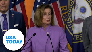 Nancy Pelosi addresses Taiwan trip China’s response  USA TODAY [upl. by Chrotoem]