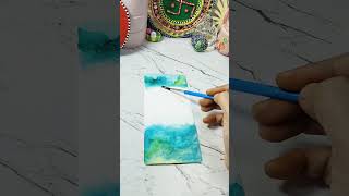 Inspirational Water Colour Bookmark shorts youtube youtubeshorts trending [upl. by Elianora]