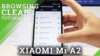 How to Clear Browser History in XIAOMI Mi A2  Delete Cookies and History [upl. by Lore]