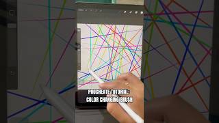 Procreate Tutorial Color Changing Brush [upl. by Rodolph871]