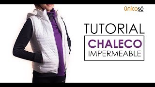 DIY COSTURA Molde  Patrón Chaleco O Parka Impermeable 1602 TUTORIAL [upl. by Aneleh]