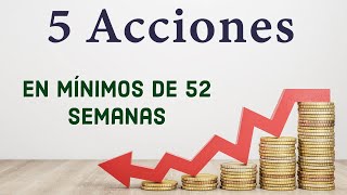 ¡5 Acciones en Mínimos de 52 Semanas ¿Es Momento de Comprar [upl. by Champagne]