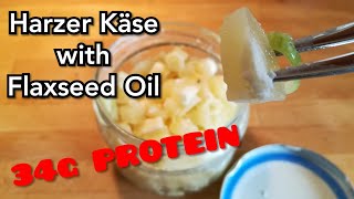 Harzer Käse with Flaxseed Oil  no carbs amp high protein  my twist on quotHandkäs mit Musikquot [upl. by Nagem223]