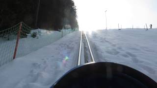 Semmering Hirschenkogel  Zauberberg Sommerrodelbahn Superbob Bergfahrt 1 [upl. by Rajiv]