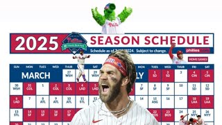 ⚾️ Philadelphia Phillies 2025 Schedule Released [upl. by Bremser848]