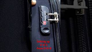 How to Easily Set Up a TSA Combination Lock for Your Luggage Changing from 000 to 442 unlock [upl. by Sancho]