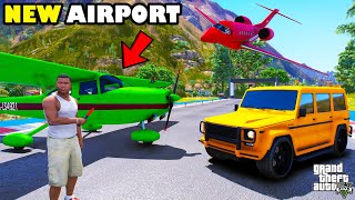 Franklin Made His Own New International Airport In GTA 5  SHINCHAN and CHOP [upl. by Ettenwahs917]