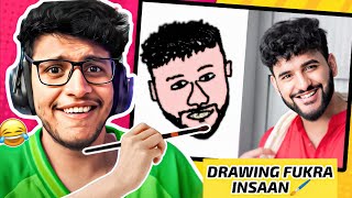 TRIGGERED INSAAN  Drawing Fukra Insaan on stream😂 [upl. by Arihsa]