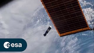 ESA CubeSats deployed from the ISS [upl. by Janean]