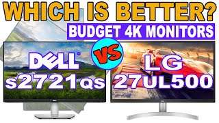 DELL S2721QS vs LG 27UL500  Best Budget 27quot 4K UHD Monitor  S2721Q 27UL550  PS5 amp Xbox Series X [upl. by Truda]