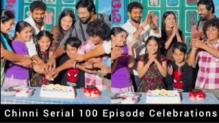 Chinni Serial 100 Episode Celebrations in Sets  Kavyashree [upl. by Nobile812]