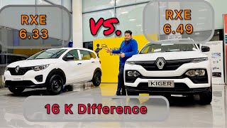 Renault Triber vs Kiger के Base Variant की टक्कर  आख़िर कौन जीता [upl. by Yeslaehc]