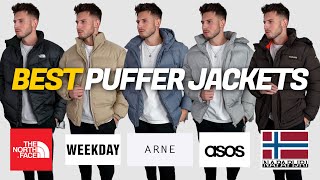 BEST Puffer Jackets Under £300  HUGE Mens Puffer Jacket Haul North Face Napapijri ARNE amp More [upl. by Sharman186]