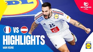 They are no longer unbeaten  France vs Austria  Highlights  Mens EHF EURO 2024 [upl. by Messab272]