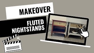 Fluted nightstand makeover featuring products used [upl. by Akoyin]