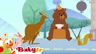 The Animal Train 🦓​🐻​🦘​  Numbers for Kids  Kids Cartoon  BabyTV [upl. by Aneahs788]