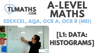 ALevel Maths L106 Data Histograms [upl. by Ernesto]