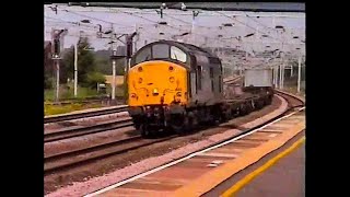 37602 southbound at Rugeley on Containers 300701 [upl. by Ermanno]