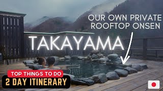 Ryokan Stay with Private Outdoor Onsen ♨️ in TAKAYAMA JAPAN 🇯🇵 japan travel visitjapan [upl. by Bertsche]