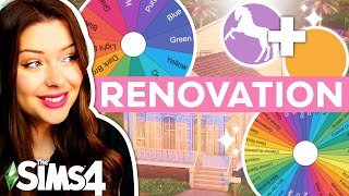 Renovating a WEIRD House with a Random Colour AND Aesthetic in The Sims 4 [upl. by Kyrstin]