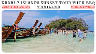 Krabi 7 Islands Sunset Tour with BBQ and Snorkeling [upl. by Aleirbag]