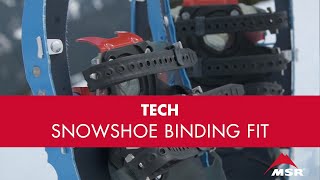 Perfecting your snowshoe binding fit [upl. by Zhang310]