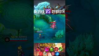 Alpha vs Dyrroth Mlbb 1v1 alpha dyrroth shots mlbb [upl. by Frierson]