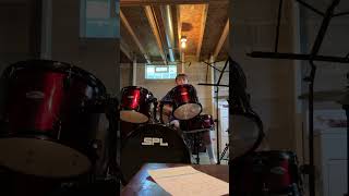 My best attempt at the Whiplash Solo music drums drummer video viral drumset [upl. by Ymia159]