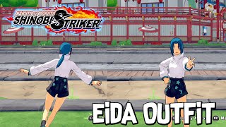 New Eida Outfit For CAC Gameplay Naruto To Botuto Shinobi Strikers [upl. by Sivla]