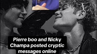 Pierre boo and Nicky Champa posted cryptic messages online Are they back together [upl. by Asusej375]