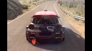 Citroën C3 R5 Viñedos Dardenyà 308638  POV  Helicopter Chase Cam  DiRT RALLY 20 [upl. by Malvie]