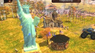 Happy 4 of July Gringos Age of Empires 3 [upl. by Hanan]