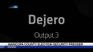 LIVE Maricopa County officials on election security [upl. by Atinnod943]