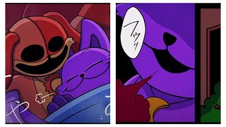 CatNap and Dogday at Night  Poppy Playtime Chapter 3┃Comic dub [upl. by Eiramaneet]