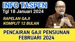 INFO DIRUT TASPEN Pencairan Kenaikan Gaji Pensiunan 12 persen [upl. by Namra]