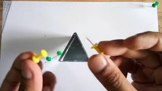 Refraction Through Prism amp Finding Angle of Deviation Experiment [upl. by Chapel]