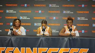 Lady Vols Talaysia Cooper Ruby Whitehorn Jillian Hollingshead postgame vs Western Carolina [upl. by Gawen77]