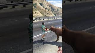 SAVED BABY COW amp GOT VERY BIG SURPRISE gta gtavtechnogamers gtaworld viralvideo gtavicecity [upl. by Lezah563]