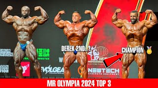 Mr Olympia 2024 Top 3 🏅  Hadi Choopan Win [upl. by Rome548]