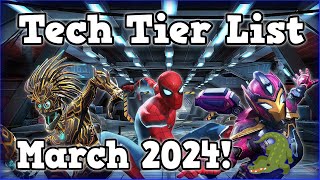 Tech Tier List for March 2024  Marvel Contest of Champions [upl. by Rumney282]