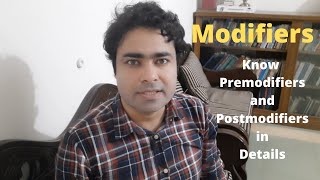 Modifiers  What is modifier  Premodifiers and Postmodifiers in Details  Language amp Literature [upl. by Cuttler]