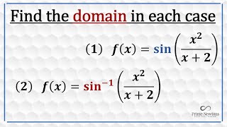 Domain of arcsinx²x2 [upl. by Atterrol]