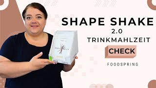 Foodspring Shape Shake 20 Der untimative Produkttest [upl. by Orfield]