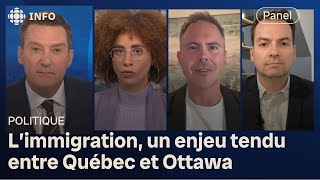 Panel politique  François Legault veut la relocalisation de demandeurs d’asile [upl. by Nohcim]